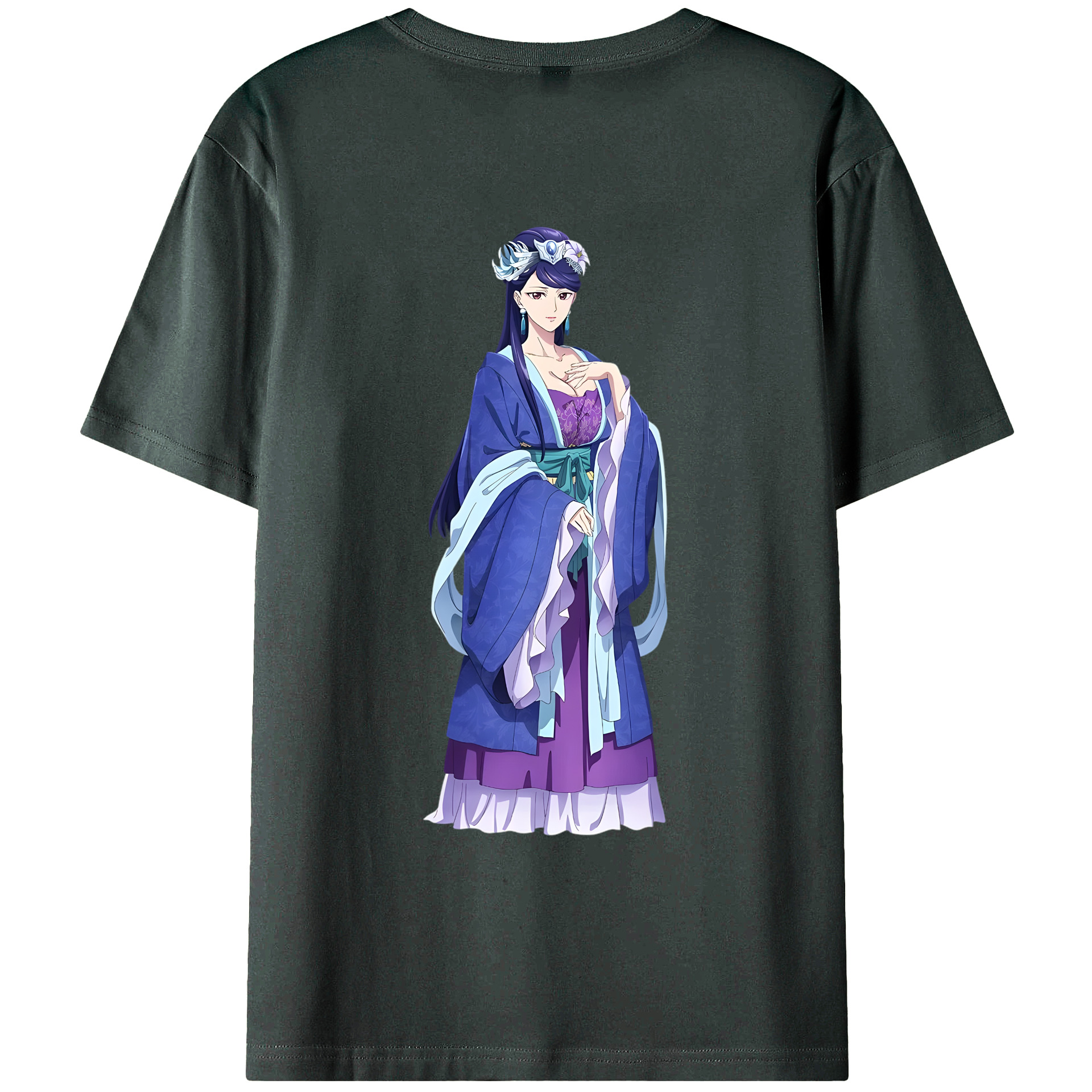 （画像用） 薬屋のひとりごと The Apothecary Diaries 綿100％ メンズ半袖Tシャツ（バックプリント） 通気性